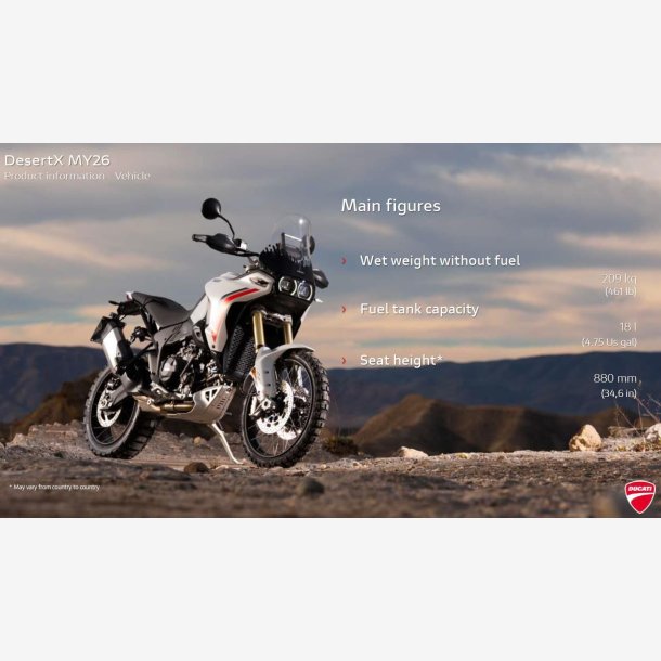 Ducati DesertX 937 110HK 6g 2026