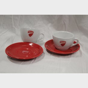 Ducati kop/underkop hvid/r�d