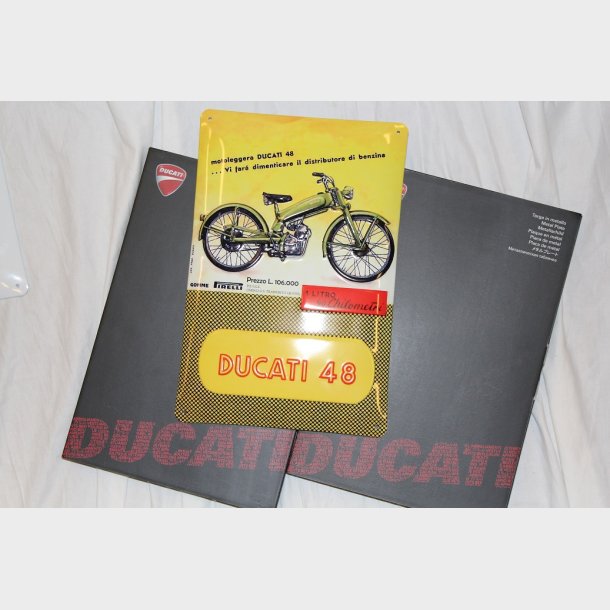 Retro Emalje skilt Ducati 48